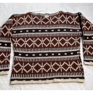 Petersen & Dekke Aztec Norway vintage Boho women’s sweater size M/L